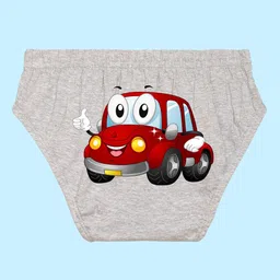 NUSYL Boys Pack Of 3 Printed Pure Cotton Briefs NUBCBRFPO3.0108 image 4