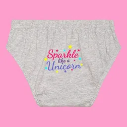 NUSYL Girls Pack of 3 Printed Cotton Basic Briefs NUGCBRFPO3.0011 image 4