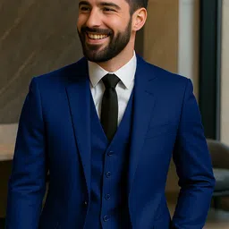 verticals Men Men 3 Piece Suit Solid Suit image 3