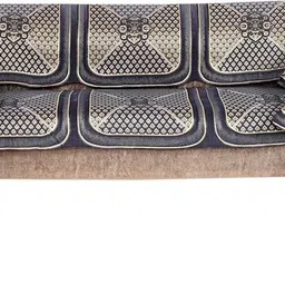 nendle Velvet Abstract 3+1+1 Seater Sofa Cover image 2