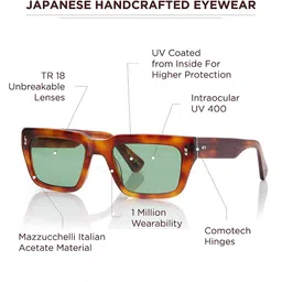 Shisen Fox HABIKI HAVANA Unisex Sunglass 53 image 4