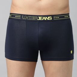 UnderJeans by Spykar Men Navy Blue Solid Trunks 8907966424357-picture-27
