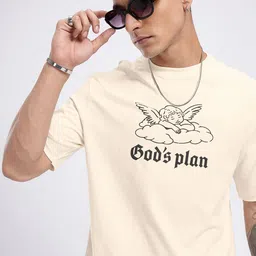 glitchez Modern Cool Graphic Printed Relaxed Fit T-shirt-image-87