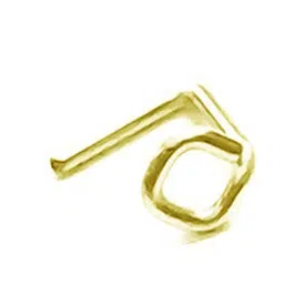 Sangria Women Gold Box Blink Shaped Piercing Brass Nosepin image 2