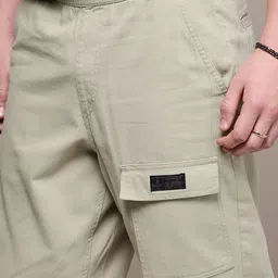 The Roadster Lifestyle Co. Men Relaxed Pure Cotton Loose Fit Trousers image 2