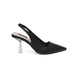 Sherrif Shoes Womens Black Stiletto Heels Sandals image 3