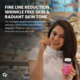 Carbamide Forte Hydrolyzed Multi Collagen Peptide with all 5 Types of Collagen Including TYPE I, II, III, V & X Collagen Powder - 10 Tablets image 5