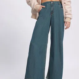 The Roadster Lifestyle Co. Women Timeless Threads Palazzo Fit Jeans-picture-13