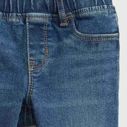 GAP Girls Blue Straight Fit Solid Jeggings image 5