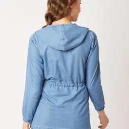 Dolce Crudo Blue Relaxed Fit Jacket image 5
