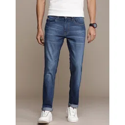 WROGN Men Slim Fit Heavy Fade Stretchable Jeans image 5