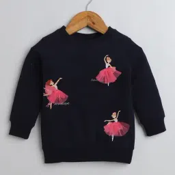 Bumzee Girls Navy Printed Full Sleeves Sweatshirt-picture-44