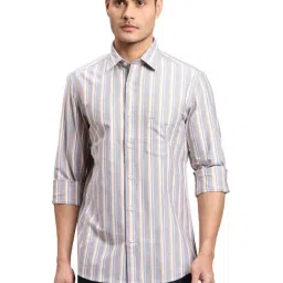 Colorplus Grey Regular Fit Striped Shirt-picture-28