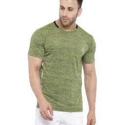 Chkokko Olive Green Regular Fit Sports T-Shirt-picture-18