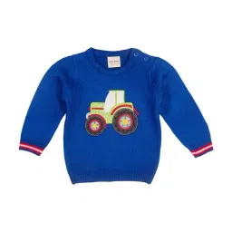 Mee Mee Kids Blue Applique Sweater-image-67