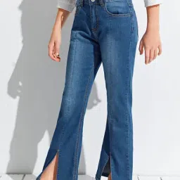Kotty Girls Blue Solid Jeans-picture-32