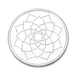Mia by Tanishq Lotus 999 50gm Silver Coin-image-33
