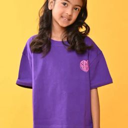 Anthrilo Girls Purple Summer Time T-Shirt-picture-47