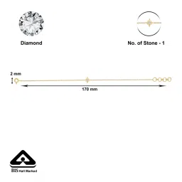 p.n.gadgil jewellers P.N.Gagdil Jewellers 14 Karat Yellow Gold & Diamond IJ/SI Certified Gold Flexible Bracelet For Women image 5