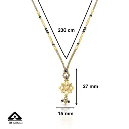 P.N.Gadgil Jewellers Serenity Yellow Gold Modern Mangalsutra For Women image 5