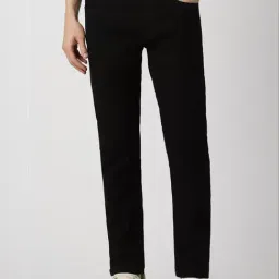 Peter England Black Cotton Slim Fit Jeans-image-10