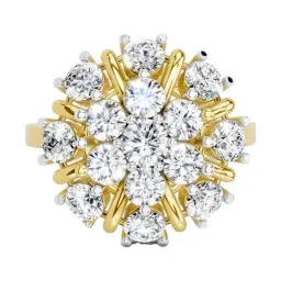 Sparkles Lab Grown Diamond 14k (585) Yellow Gold Ring for Women-picture-15