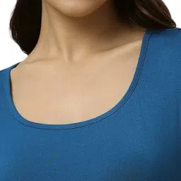 Allen Solly Blue Plain Tops image 5