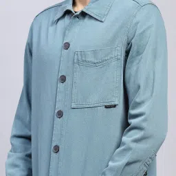 Monte Carlo Teal Blue Regular Shirt image 5