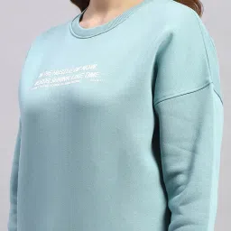 Rock.it by Monte Carlo Women Printed Regular Fit Round Neck Full Sleeve Sweatshirt image 5