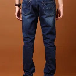 V-Mart Men Regular Fit Light Fade Denim Mid-Rise CottonJeans image 2