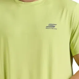 Skechers Green Regular Fit Printed Sports T-Shirt image 5