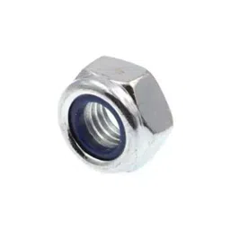GENERIC 6 mm Hex Lock Nuts Stainless Steel Nylon Collar (Pack of 10 Pcs) image 4