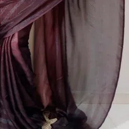 Saree Mall Maroon Printed Sarees With Unstitched Blouse image 5