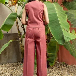 Moda Rapido Sleeveless Pure Cotton Waistcoat With Trouser image 5