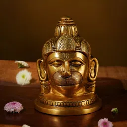 JAYPORE Gold-Toned Lord Hanuman Ji Religious Idol Showpiece-picture-37