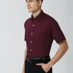 Peter England Purple Regular Fit Shirt image 3
