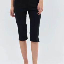 Cover Story Black Regular Fit Capris-picture-6