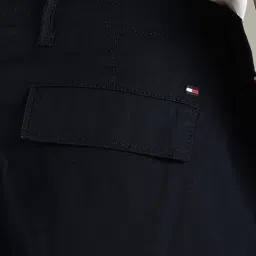 Tommy Hilfiger Navy Cotton Regular Fit Cargo Shorts image 5