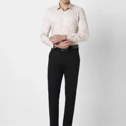 Van Heusen Beige Slim Fit Checks Shirt image 5