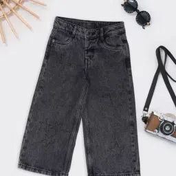 Pantaloons Junior Girls Jet Black Jeans-image-81