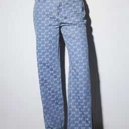 ONLY Women Straight Fit Mid-Rise Printed Pure Cotton Denim Jeans-image-45