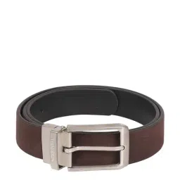 Hidesign Brown Leather Reversible Belt for Men-picture-26
