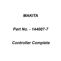Makita Controller Complete Suitable For DUC353, Part No 144007-7-picture-12