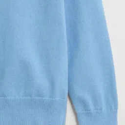 Gant Boys Blue Cotton Solid Sweater image 3