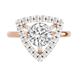 Sparkles Lab Grown Diamond 14k (585) Rose Gold Ring for Women-picture-13