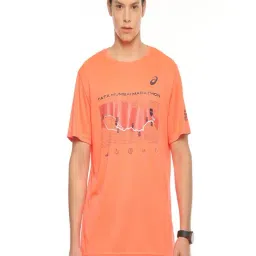 Asics Flash Coral  Regular Fit Printed Sports T-Shirt-picture-22