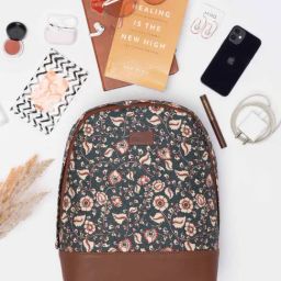 ZOUK Dome Daypack Blue Printed Mini Backpack-picture-37