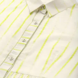 gerua by libas Libas Off-White Cotton Striped A-Line Dress image 5