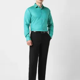 Van Heusen Green Cotton Regular Fit Shirt image 5
