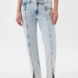 GAP Blue Cotton Solid Jeans-image-80